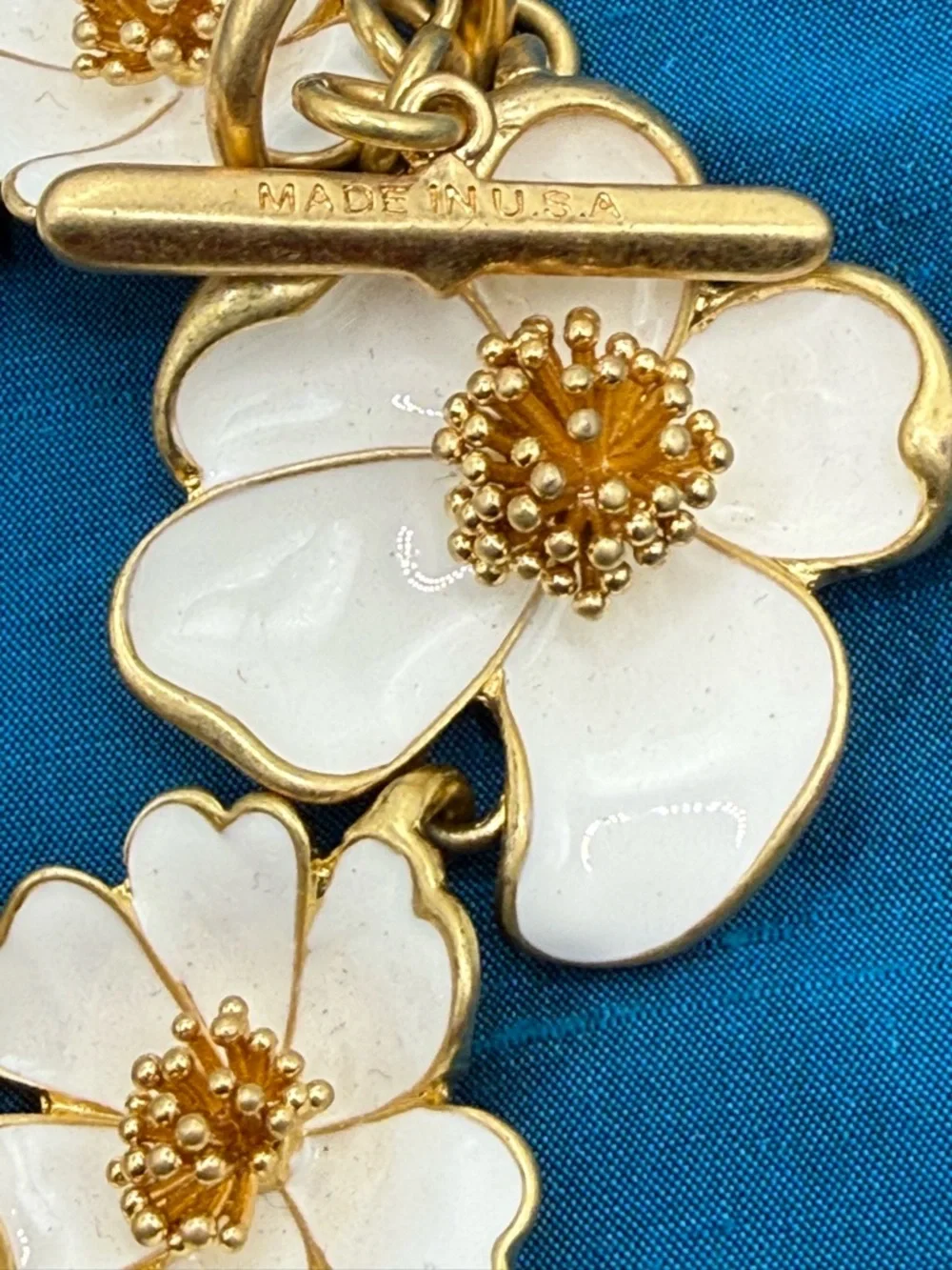Oscar de la Renta Flower Bracelet